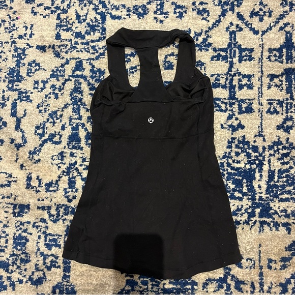 Vintage Lululemon Scoop Neck Tank Top Black - Picture 2 of 3